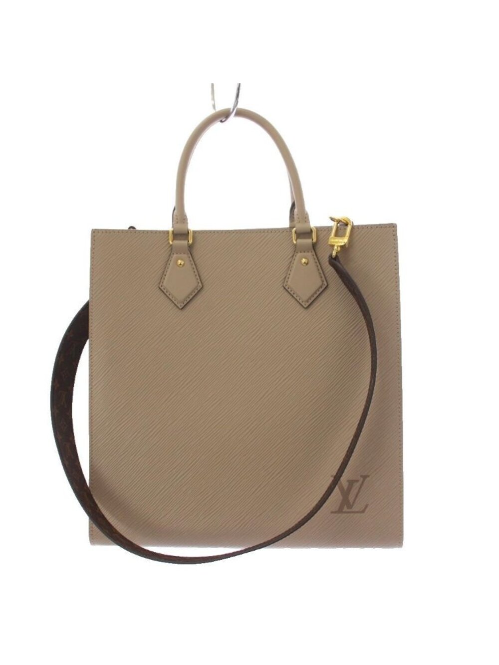 Louis Vuitton Epi Sac Plat PM Tote Shoulder Bag 2-Way Galet